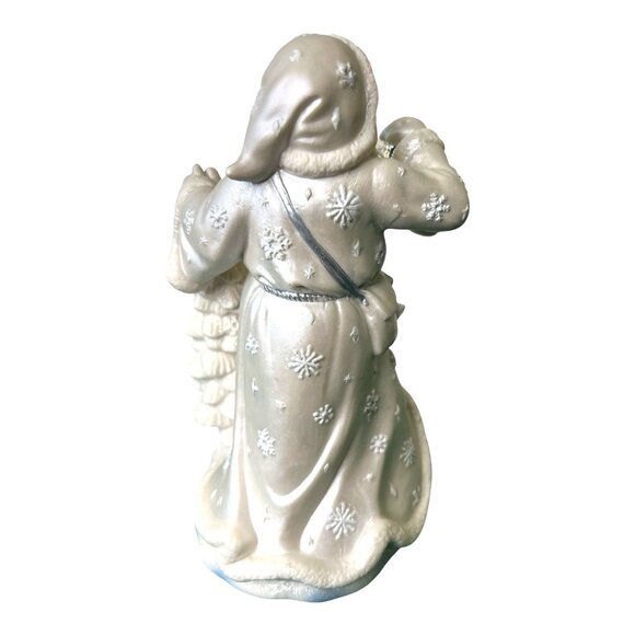 Partylite Spirit of the Season Santa Christmas Tree White Silver Candle Holder - Picture 4 of 14